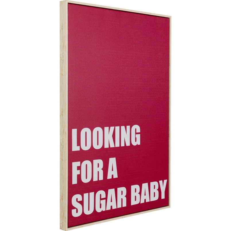 Krijtbord in bordeauxrood en wit - Sugar Baby - Kare Design