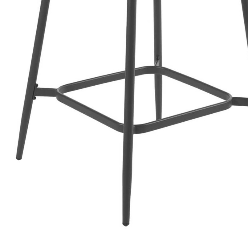 Vierkante tuintafel houtskoolgrijs - Bazel - Gescova