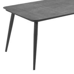 Houtskoolgrijze rechthoekige tuintafel - Bazel - Gescova