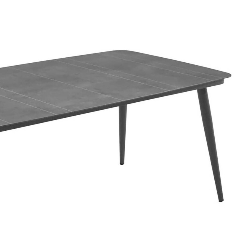 Houtskoolgrijze rechthoekige tuintafel - Bazel - Gescova