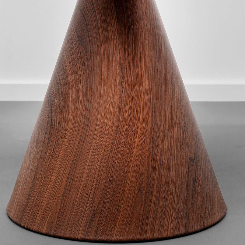 Ronde bijzettafel in walnoot - Cono - Kare Design