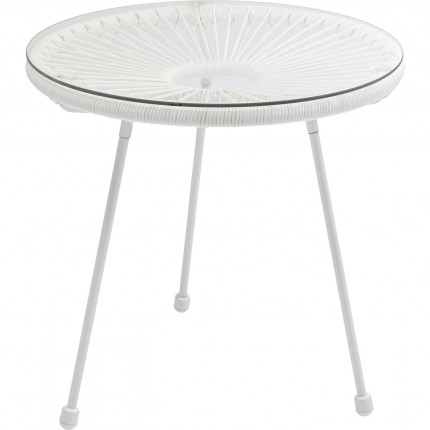 Tuin Bijzettafel Acapulco wit Kare Design