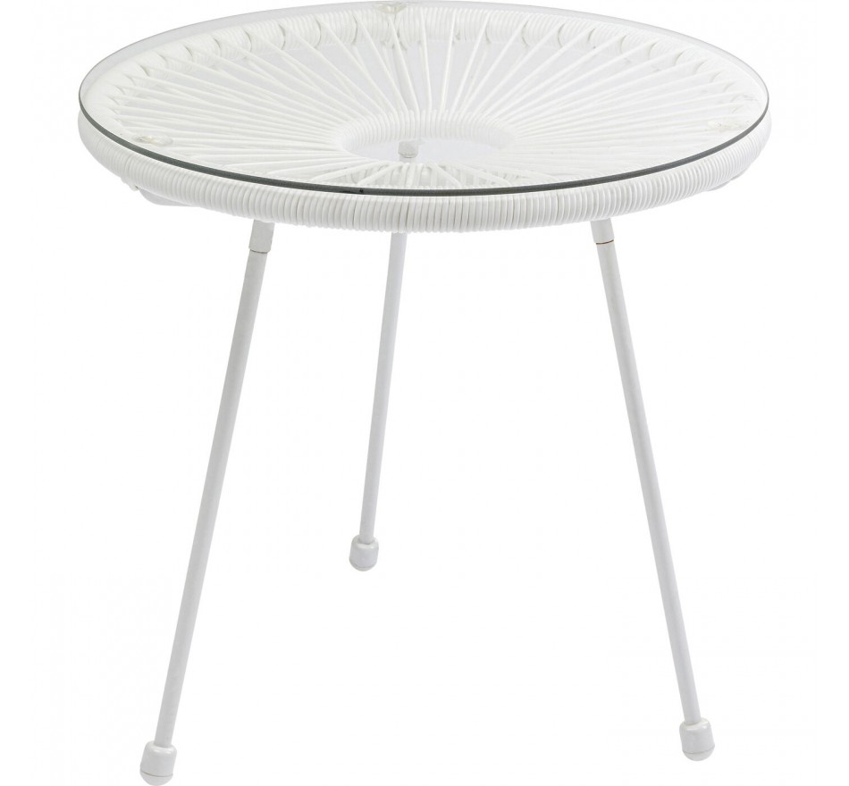 Tuin Bijzettafel Acapulco wit Kare Design Tuin Bijzettafel Acapulco wit Kare Design