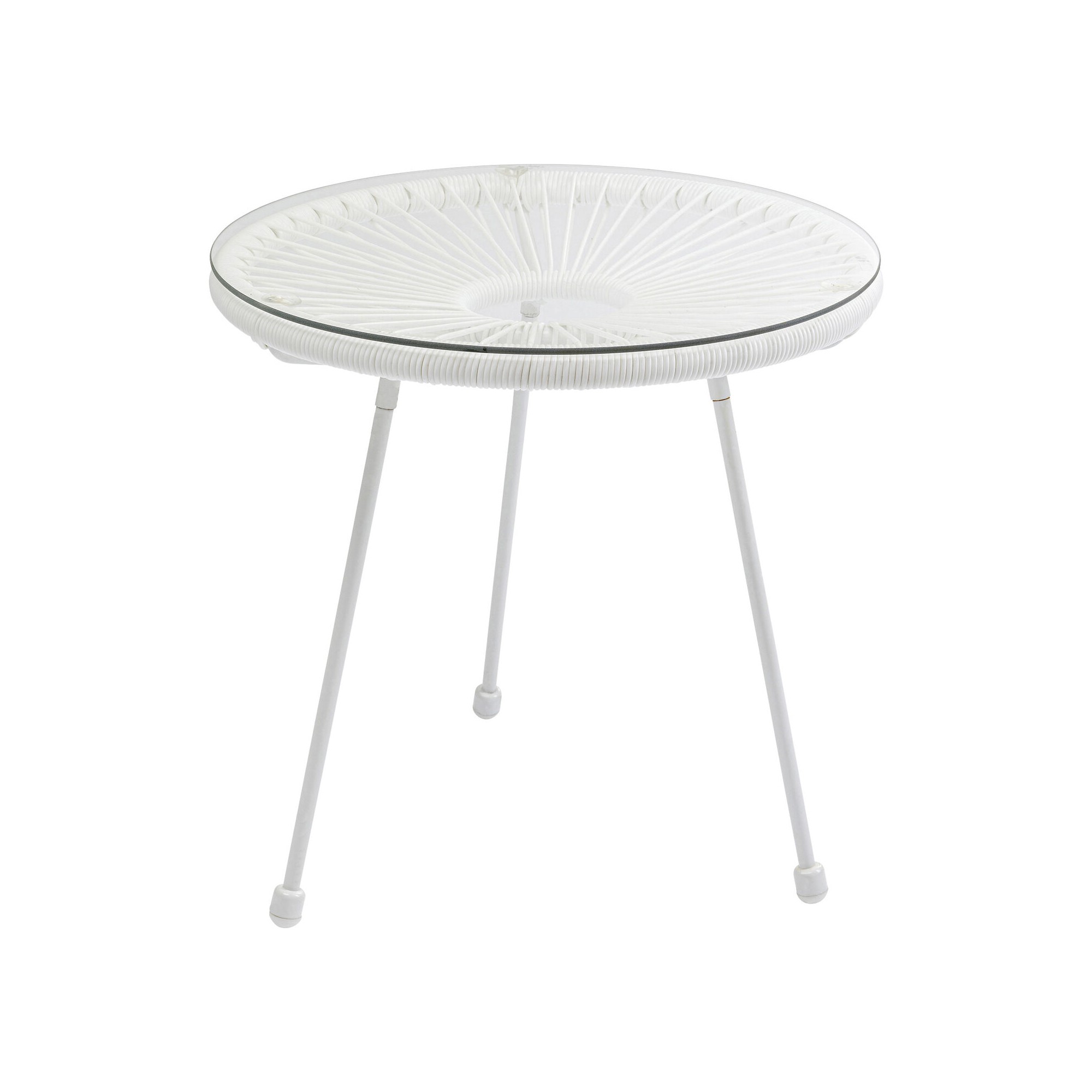 Outdoor Side Table Acapulco Mono white Kare Design