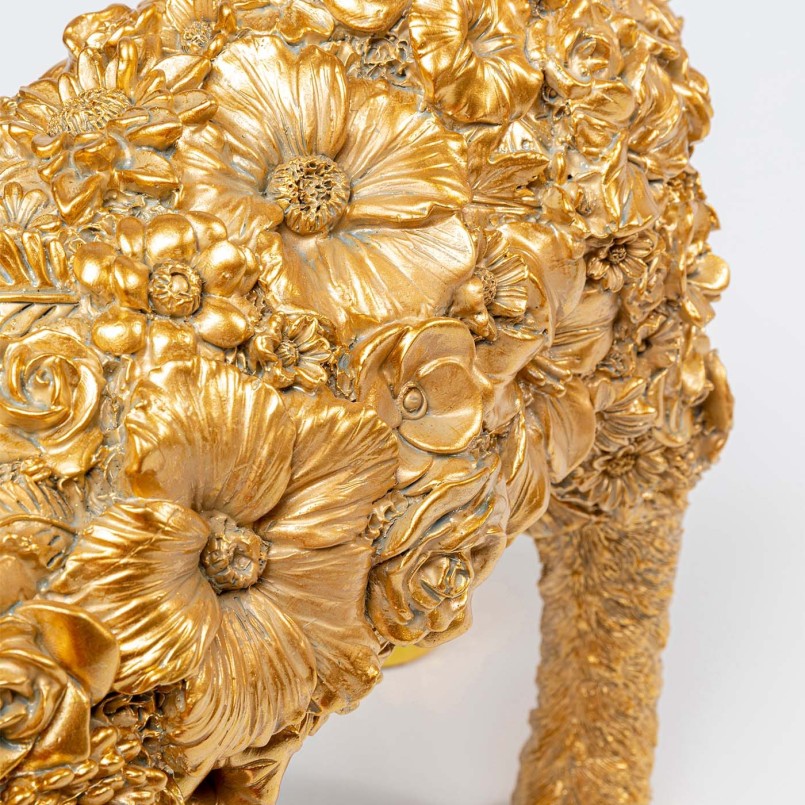 Golden sheep lamp with flowers - Animal - Kare Design