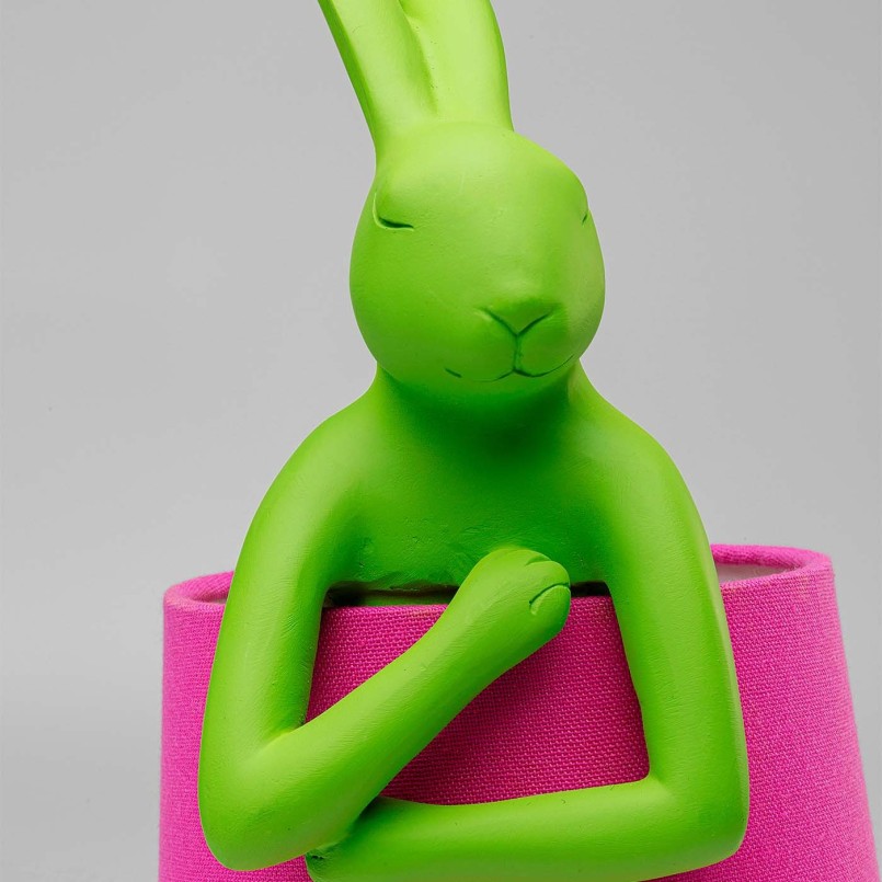Groen en roze konijnenlamp - Dier - Kare Design