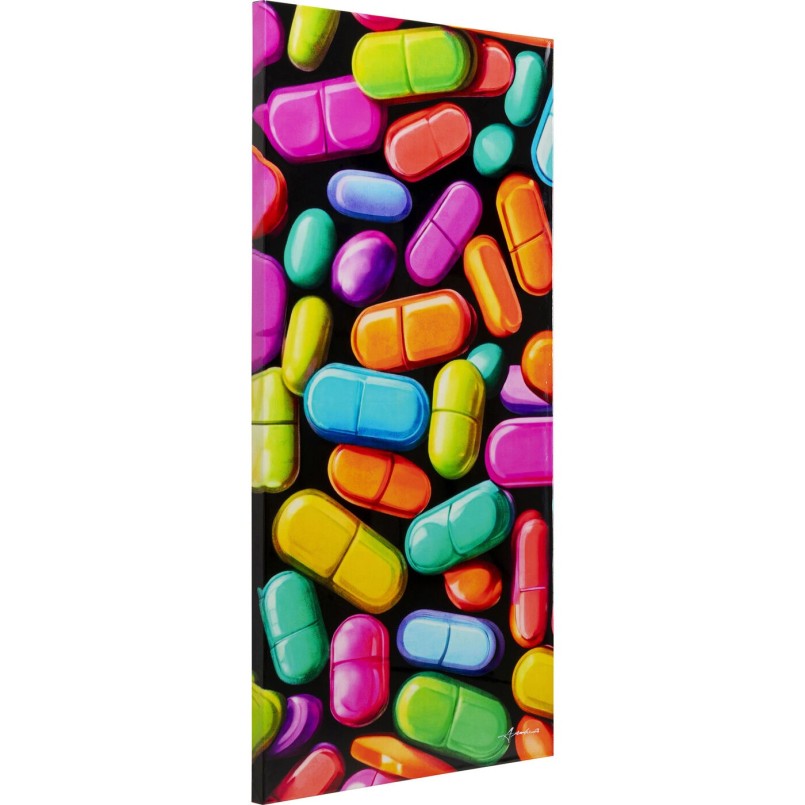 Tableau sur toile Pastilla colore 70x140cm