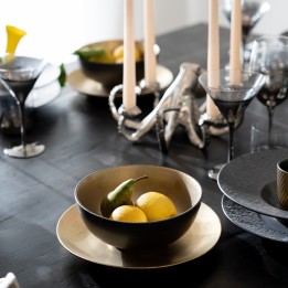 Gouden keramische plaat - Diva - Kare Design