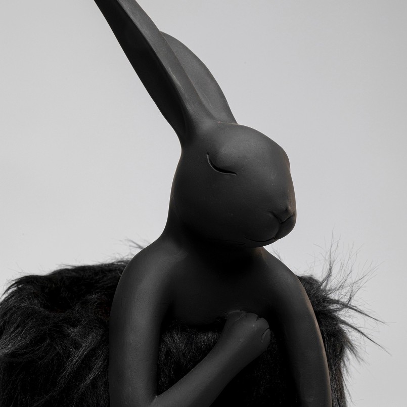 Black long-haired rabbit lamp - Animal - Kare Design