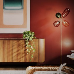 Retro staande lamp in veelkleurig glas - Balloon Dance - Kare Design
