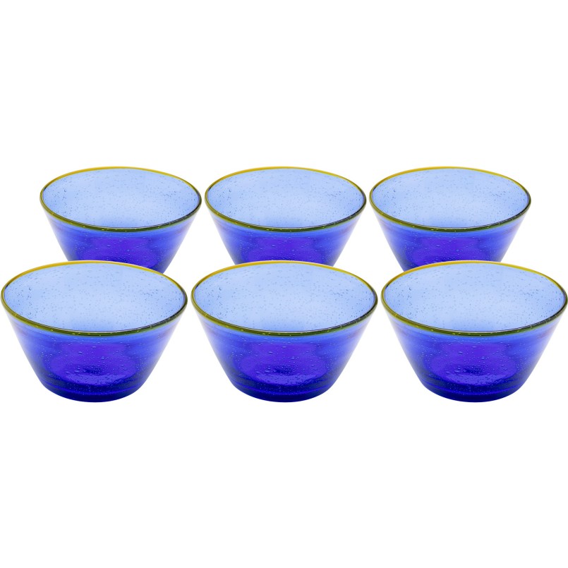 Kommen Bubbles blauw (6/set) Kare Design