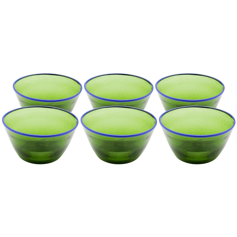 Bowl Bubbles green (6/set) Kare Design