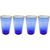 Waterglazen Bubbles blauw (4/set) Kare Design