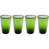 Water Glass Bubbles green (4/set) Kare Design
