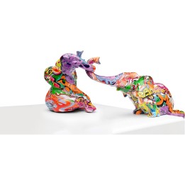 Figurine Décorative Elefant Zirkus Graffiti(2/Set)