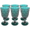 Wijinglazen Tissue blauw (6/set) Kare Design