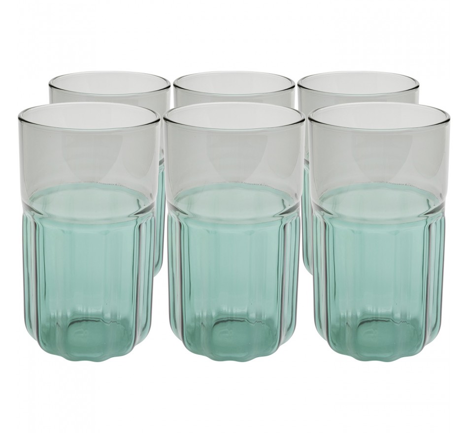 Waterglazen hoog Duetto 14cm (6/set) Kare Design Waterglazen hoog Duetto 14cm (6/set) Kare Design