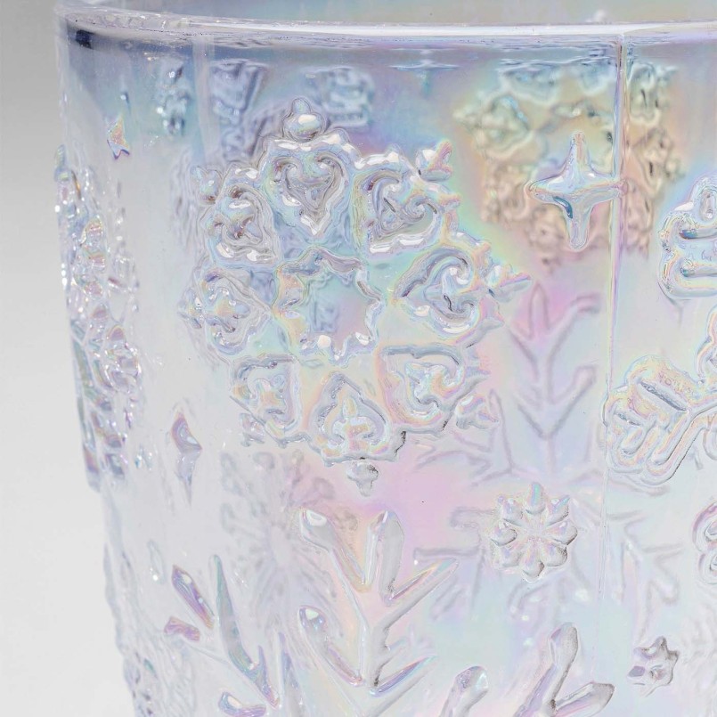 Waterglazen met sneeuwvlokken in reliëf - Ice Flowers - Kare Design