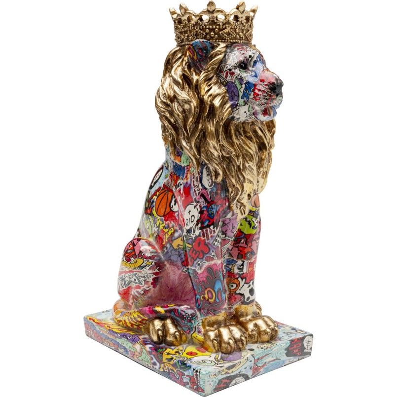 Figurine décorative Graffiti King Lion 29cm