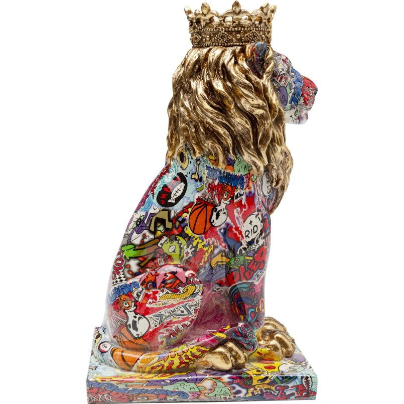 Figurine décorative Graffiti King Lion 29cm