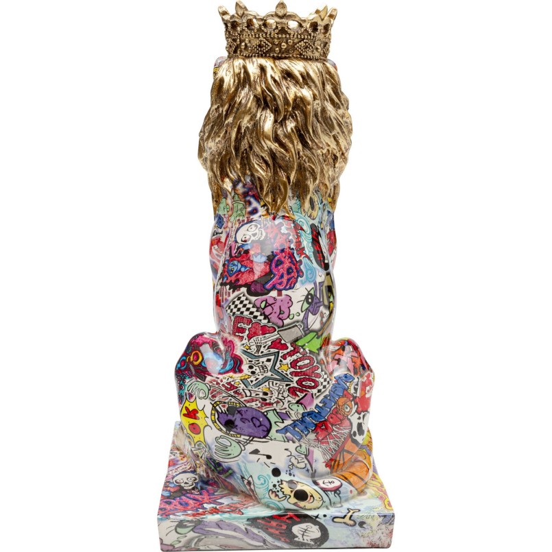 Figurine décorative Graffiti King Lion 29cm