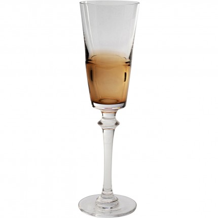 Champagneglazen Mimi amber (4/set) Kare Design