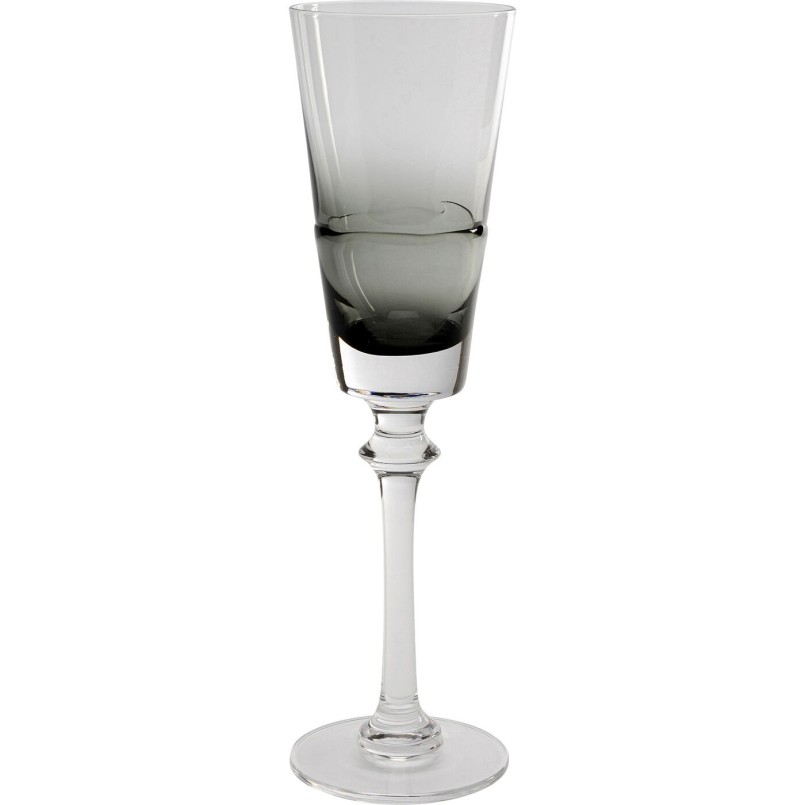 Flûte à champagne Mimi gris 24cm