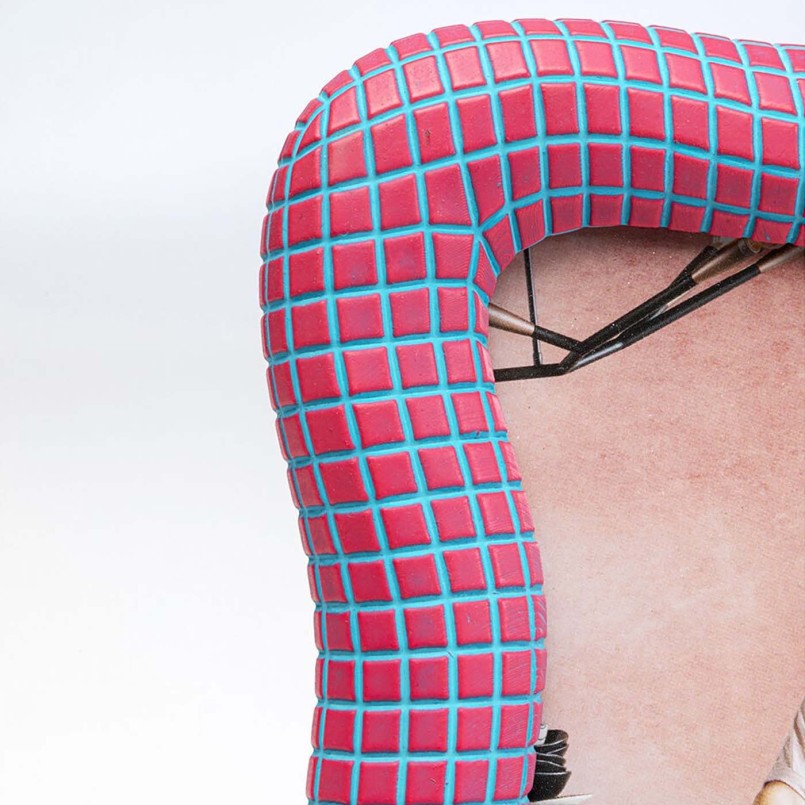 Golvend roze en blauw mozaïek fotolijstje - Golvend - Kare Design