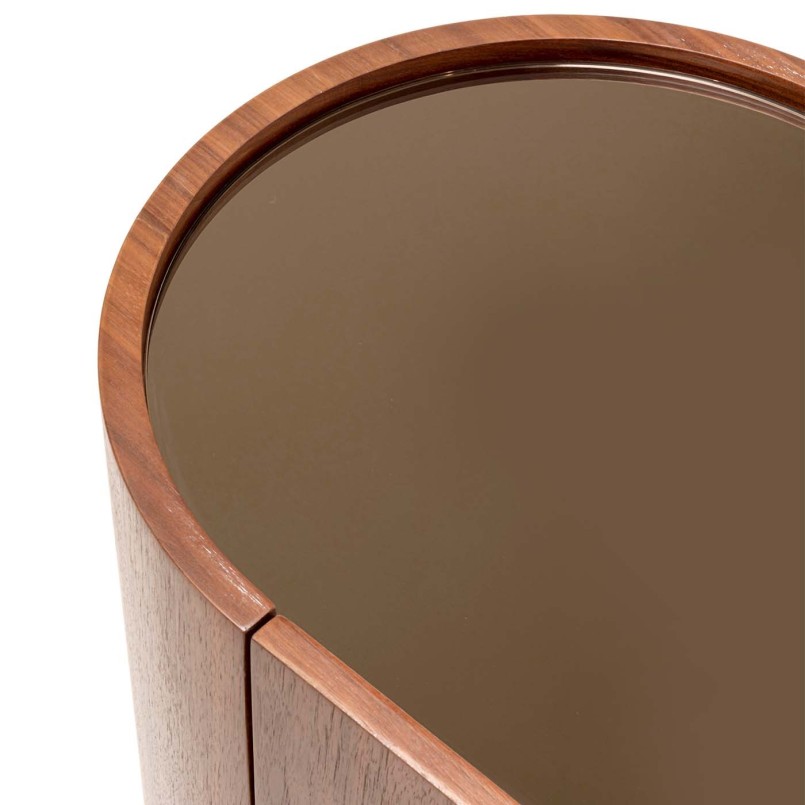 TV-meubel met hout- en glaseffect - Giorgio - Kare Design