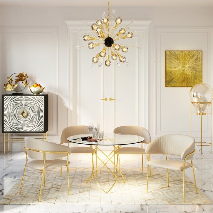 Table Molekular Ø120cm gold Kare Design Table Molekular Ø120cm gold Kare Design