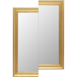 Asymmetrische gouden spiegel - Double Vision - Kare Design