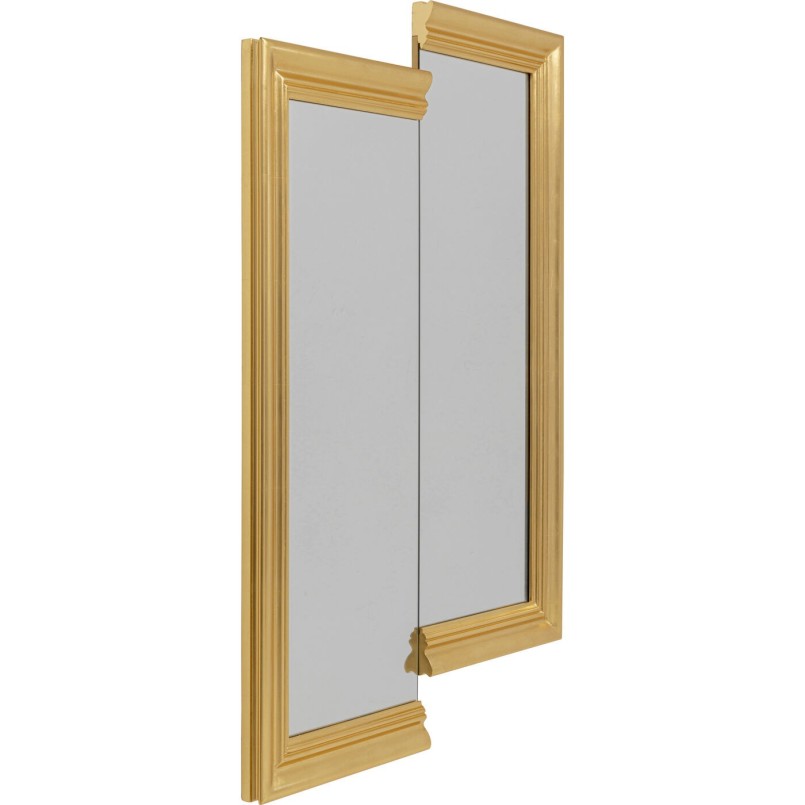 Asymmetrische gouden spiegel - Double Vision - Kare Design