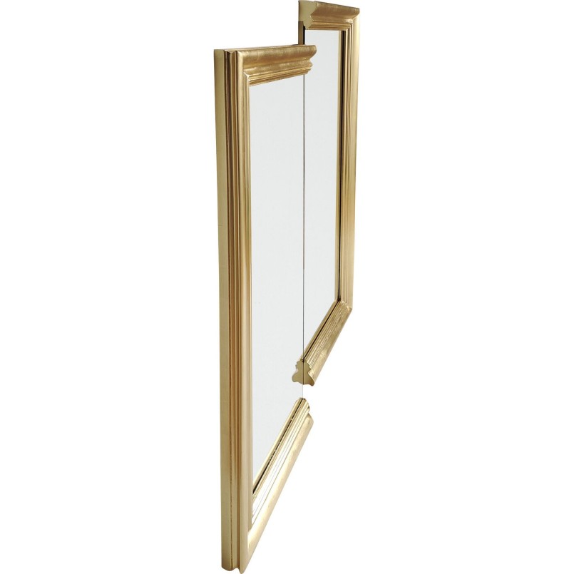Asymmetrische gouden spiegel - Double Vision - Kare Design