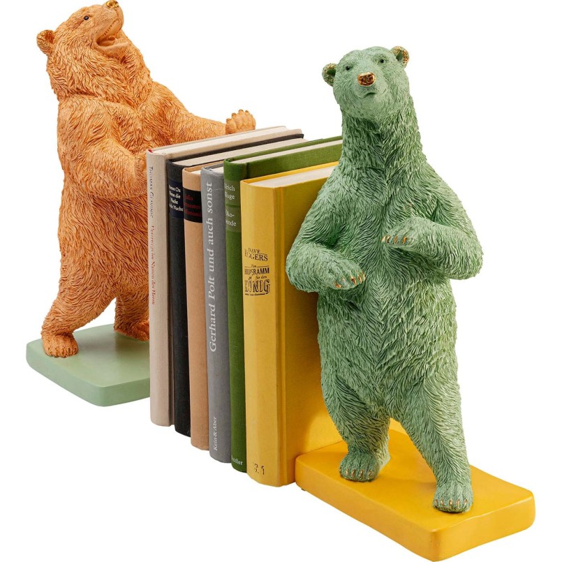 Boekensteun beren (2/Set)  Kare Design