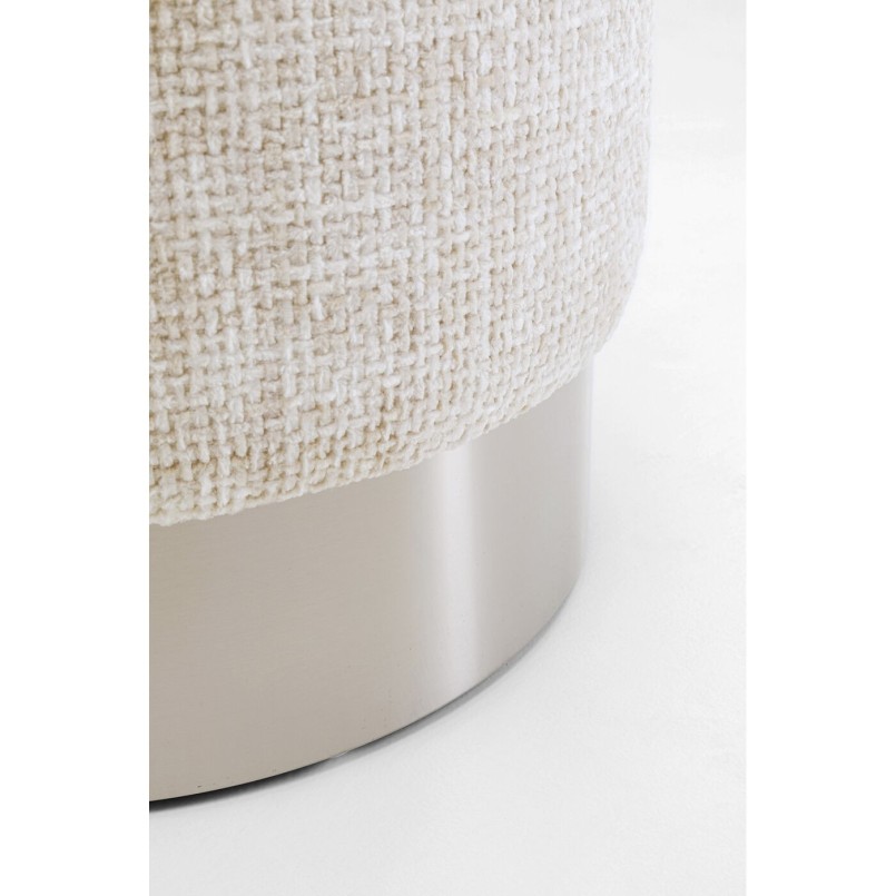 Tabouret Berry High silver beige Ø39cm