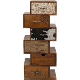 Rustic wooden chest of drawers - Rodeo Zick Zack - Kare Design