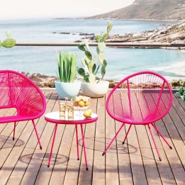 Roze tuin bijzettafel - Acapulco Mono - Kare Design