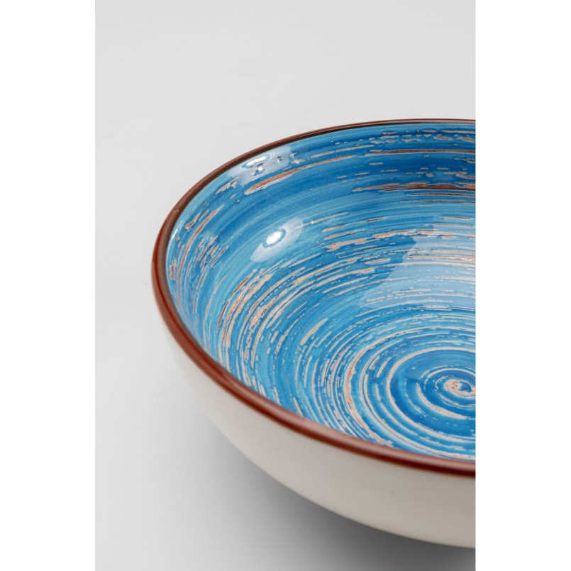 Steengoed kommen set van 4 blauw - Swirl Blue - Kare Design