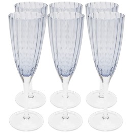 Champagne Glass Clue (6/set) Kare Design