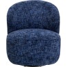 Draaifauteuil Ellie donkerblauw Kare Design