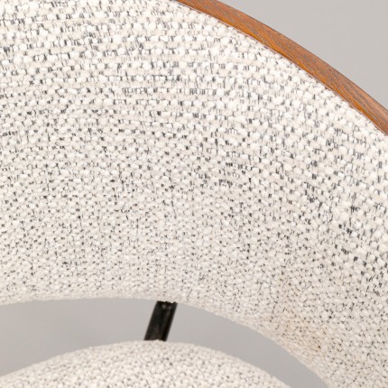 Chair with armrests Cindy walnut Kare Design