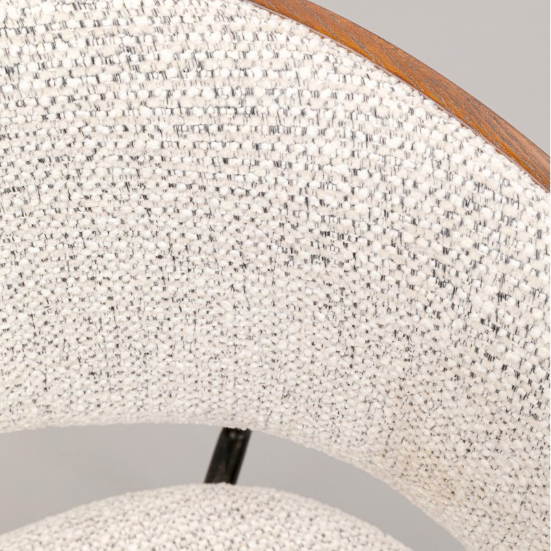 Stoel met armleuningen Cindy walnoot Kare Design
