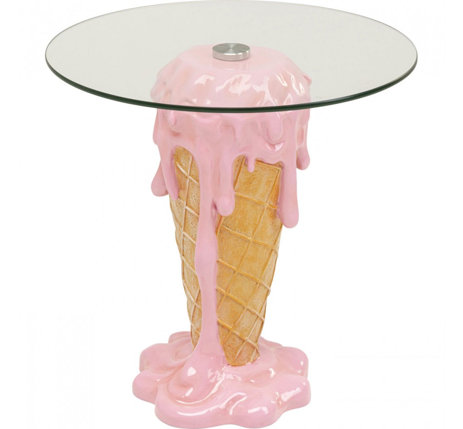 Side Table icecream Ø48cm pink Kare Design