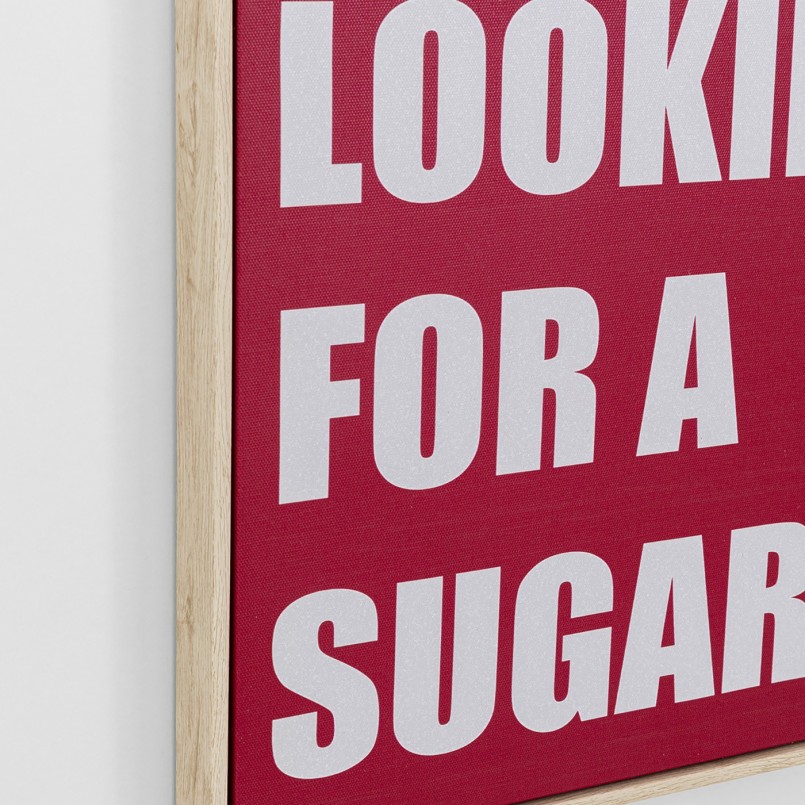 Krijtbord in bordeauxrood en wit - Sugar Baby - Kare Design