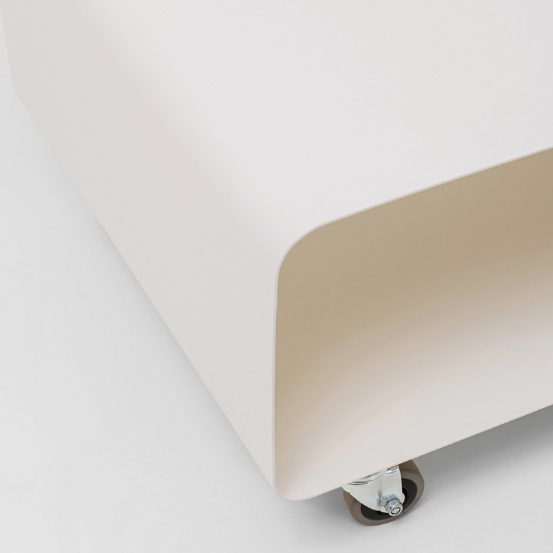 TV Board Lounge on wheels cream Kare Design