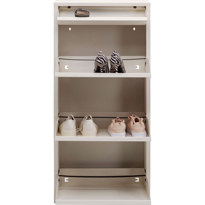 Schoenenkast Caruso creme 3+1 laden Kare Design