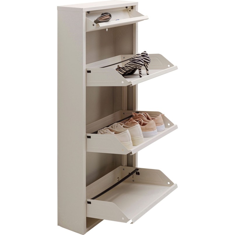 Schoenenkast Caruso creme 3+1 laden Kare Design