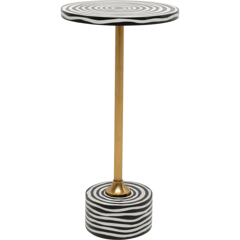 Side Table Domero Swirl Ø25cm gold Kare Design