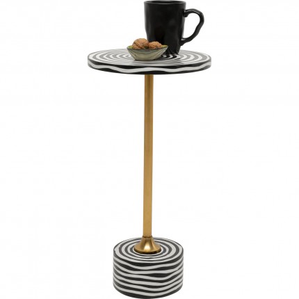 Side Table Domero Swirl Ø25cm gold Kare Design