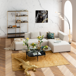 Straight sofa cream - Infinity - Kare Design